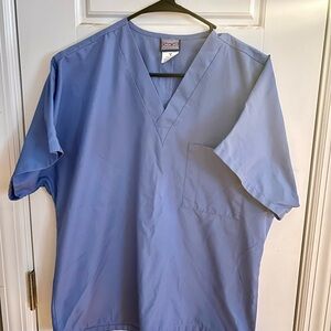 Cherokee Unisex Light Blue Short Sleeve Scrub Top